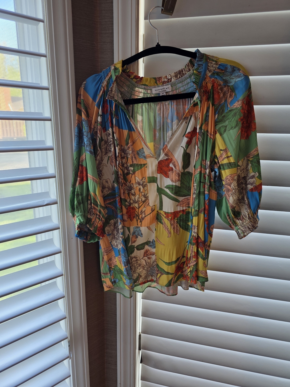 Multicolor Floral V-Neck Blouse